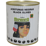 Zwarte olijven z.p. 860gr.