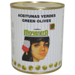 Groene olijven z.p. 860g.