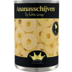 Ananas schijven 565gr. Crown Food