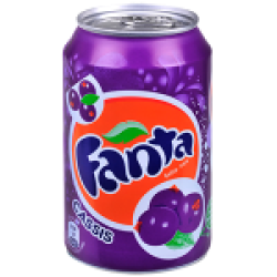 Fanta Cassis Blik 24x33cl.
