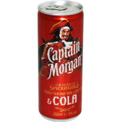 Captain Morgan & Cola 12x25cl.