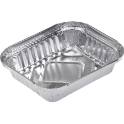 Aluminium bak 0,25lo r127 100st.