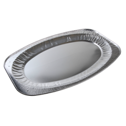 Aluminium schalen ovaal 45cm. 100st