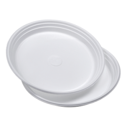 Plastic dessertbord 17cm. 100st.