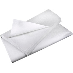 Damastvellen Wit 80x80cm. 250st.