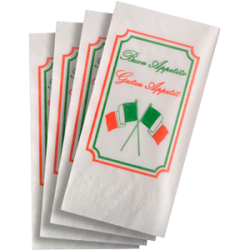 Servetten 40×40 1/8 ‘Italia’ 1000st