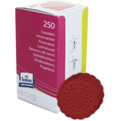 Onderzetters koffie bordeaux 250st.