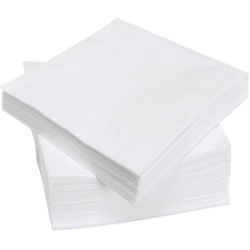 Servetten 33x33cm.1lgs.wit .(9)