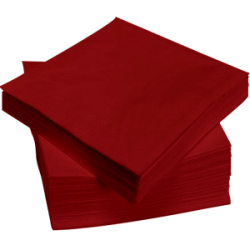 Servetten 2lgs 33×33 bordeaux 250st