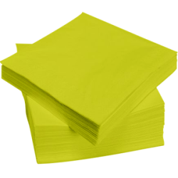 Servetten 2lgs. 33×33 geel 250st.