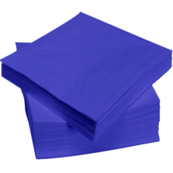 Servetten 3lgs.40×40 blauw 250st.