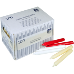 Hotelkaarsen Wit 100st.