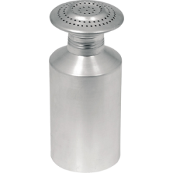 Zoutstrooier alu. m/schroefdop.