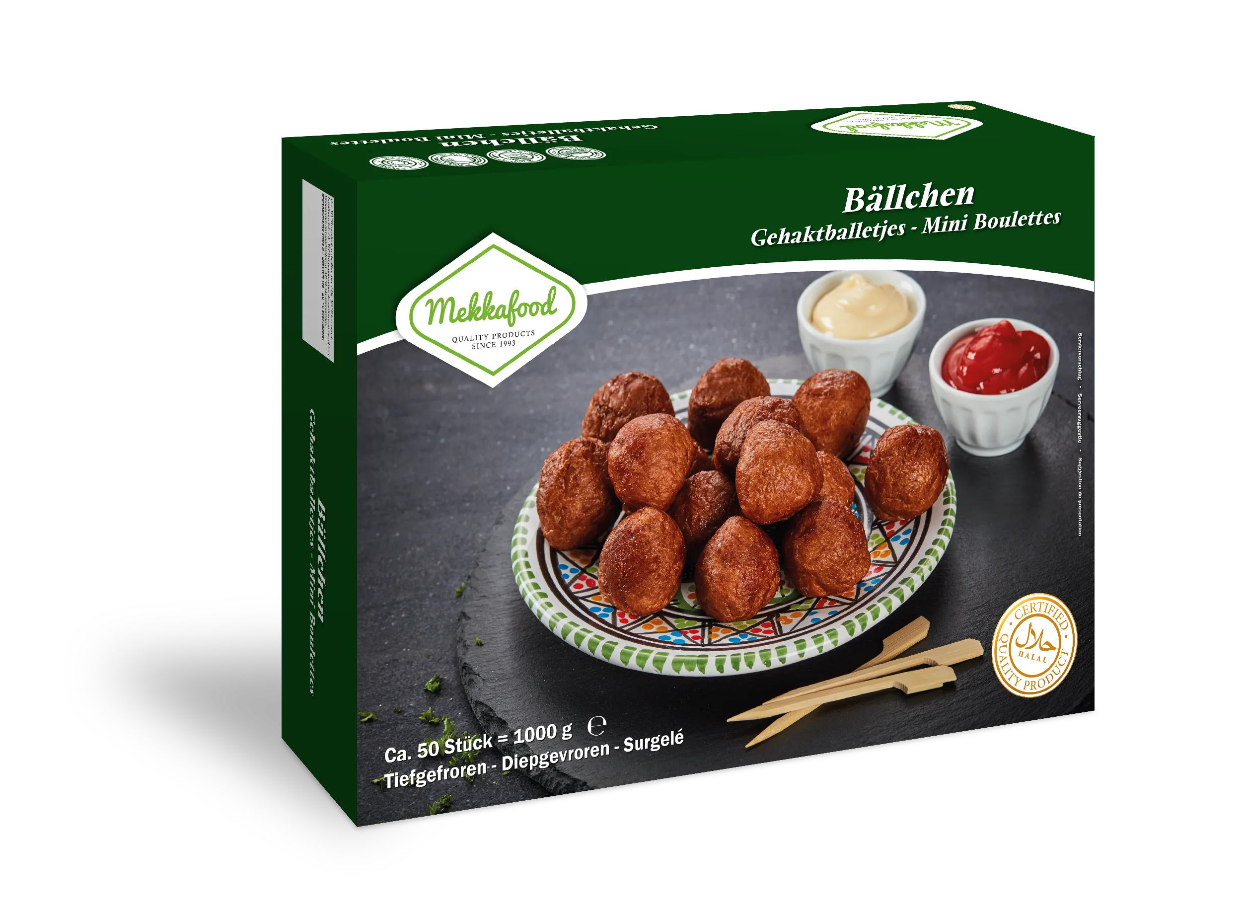 Gehaktballetjes 50x20gr Mekkafood