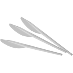 Plastic messen 17,5cm. 100st.